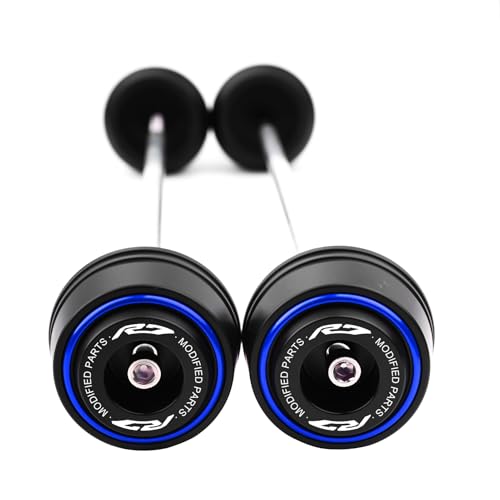 Compatible with YZFR7 R7 YZF R7 YZF-R7 2021 2022 2023 2024 2025 2026 Motorcycle Front & Rear Wheel Fork Axle Sliders Crash Protectors Accessories (Blue) - color: Blue