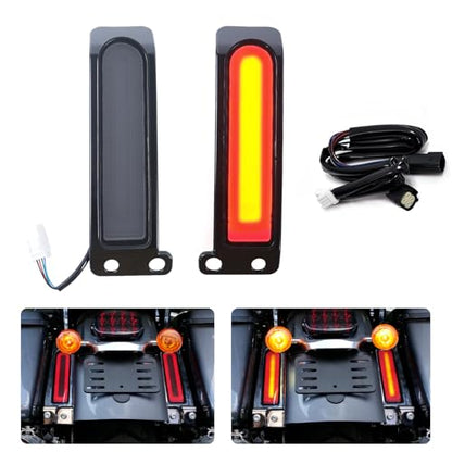 Rear Fender Saddlebag Tail Lights for Ultra Limited, LED Filler Panel Insert Auxiliary Light Run Brake Turn Sugnal for Harley Road King Ultra Limited Electra Glide 2014-2024 Accessories