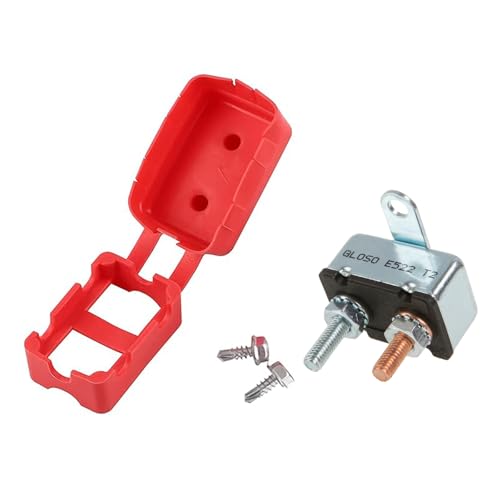 GLOSO Type 2 Modified Reset E522 Crosswise Bracket Stud Circuit Breakers for Car Truck RV Automotive Marine Boat Trolling Motor - 1 Pack (15A) - color: Crosswise Bracket, size: 15A
