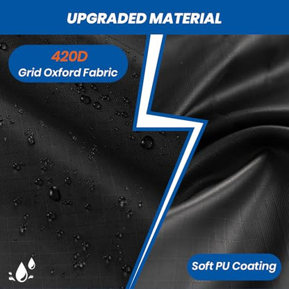 Favoto Motorcycle Cover for Harley Davidson Heavy Duty 420D Oxford | Touring Motorcycle Cover Waterproof Outdoor for Street Glide, Road Glide, Road King, Low Rider ST, Fat Boy Fits up to 96.5" - size: 96.5" - XXL