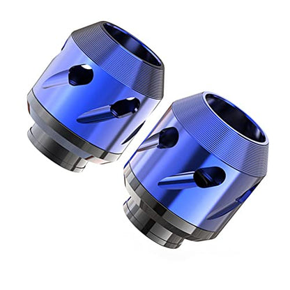 CNC Front Fork Frame Sliders Wheel Crash Protector Anti Crash Falling Protection Universal For Motorcycle Dirt Pit Bike(Blue)