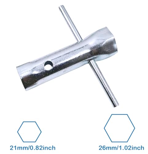 21mm -26mm Dual-Ended Ignition Spark Plug Spanner Wrench Socket Tool - size: 21-26mm