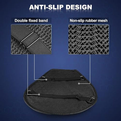 Motorcycle Seat Cover for Can-Am Ryker 900 2019-2026,Foldable Gel Cushionlycra Fabric with Air Ducts Shock Absorption Breathable and Wear-Resistant