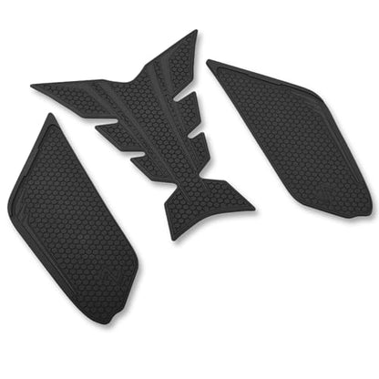 Motorcycle Tank Grip Protector Pads, Anti-Slip Honeycomb Design, Compatible with Suitable for Kawasaki Z900 2017-2025 (black) - color: black