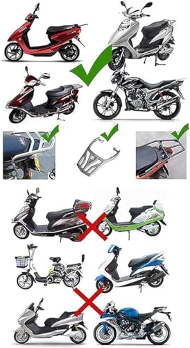Universal Motorcycle Top Box, Motorcycle Scooter Top Box Tail Trunk Helmet Luggage Box with Security Lock and Mounting Hardware for Motorcycle with Tailstock,Red
