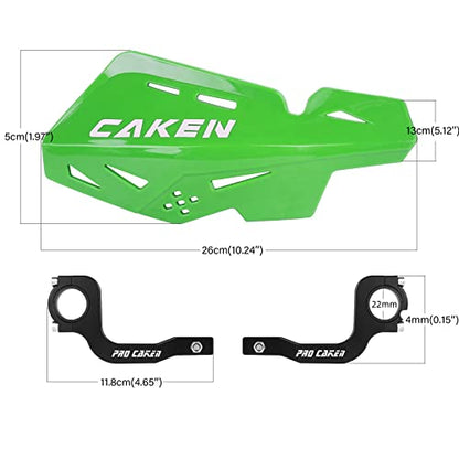 Universal 7/8" 22mm and 1 1/8" 28mm Handle Bar Hand Guards CNC Bracket for Dirt Bike Motocross ATV Scooter for CRF KLX KX LTR TRX SX SXF EXC XCW Grizzly Hawk 250 Bicycles-Green - color: Green