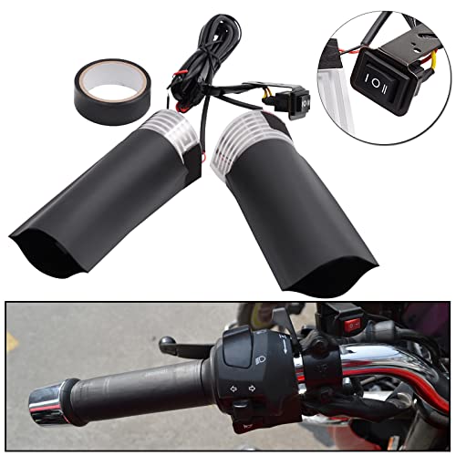 12V Motorcycle Handlebar Heated Pad Warm Heated Grip Kit Pads Motorbike Winter Heated Grip Pads Handlebar Heater