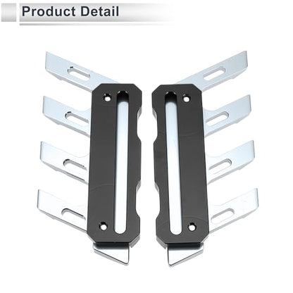 1 Set Motorcycle Fall Side Guard Front Fork Protector Front Fender Protection Mud Guards Side Guard Aluminum Alloy Titanium Tone