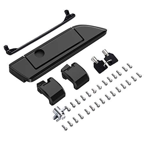 Moto Onfire Black Hole Tour Trunk Luggage Latches Hinges Fit for AB Harley Touring Razor Chopped King Tour Trunk Luggage - color: Black Hole