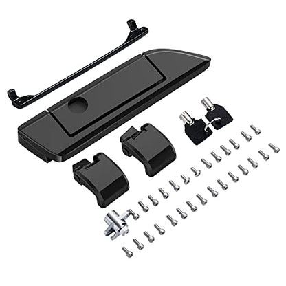 Moto Onfire Black Hole Tour Trunk Luggage Latches Hinges Fit for AB Harley Touring Razor Chopped King Tour Trunk Luggage - color: Black Hole