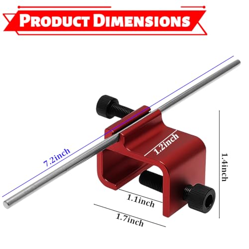 ATV Chain Alignment Tool, Aluminum Motorcycle Sprocket Chain Tensioner Adjustment, UTV Quick Accurate Alignment Tool Accessories, Universal for Dirt Bike Snowmobile Scooter (Red) - color: Red