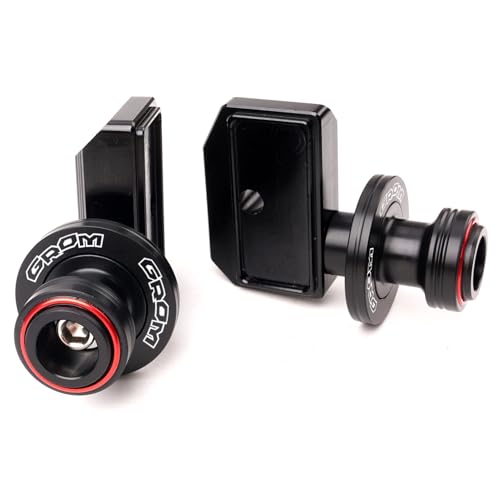 Compatible With Grom 125 2025 MSX 125 MSX125 2013-2023 2024 2025 Grom Accessories CNC Motorcycle Swingarm Spools Sliders Rear Wheel Axle Stand Screws Adapter (Red) - color: Red