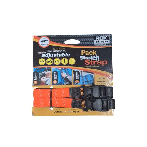 Rok Straps ROK00307 Adjustable Octopus 310-1060 x 16 mm (Bright Orange)