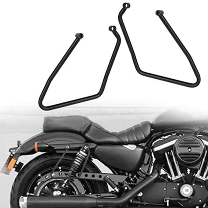 2004-2016 Saddlebags Support Brackets Rack for Harley Davidson Sportster Custom Roadster Low XL883 XL1200 Models, Black (2004-2016) - size: Sportster 2004-2016
