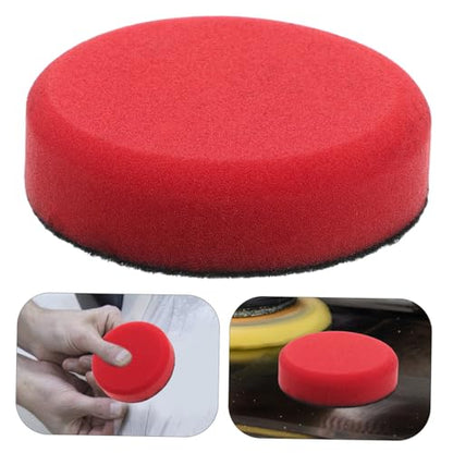 Ipetboom Car Polishing Sponge Pad for Waxing and Buffing Versatile Sponge Waxing Pads for Car and Motorcycle Flat Grinding Wheel Polishing Tool for Home Furniture and Automotive Use