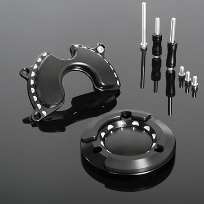Monkey125 Left Right Engine Cover Protector Slider Compatible with Monkey 125 Super Cub C125 2018-2021 3D CNC Motorcycle Accessories Engine Crankcase Guard (Black) - color: Black2
