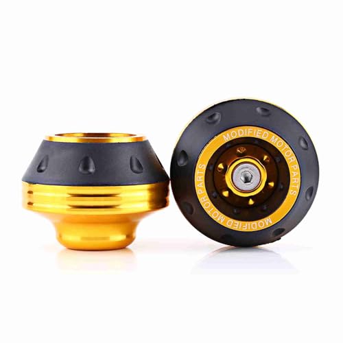 Fork Frame Sliders, Motorcycle Front Fork Frame Sliders Motorcycle Crash Protector CNC Aluminum Alloy for Most Motorcycles (Gold - color: Gold