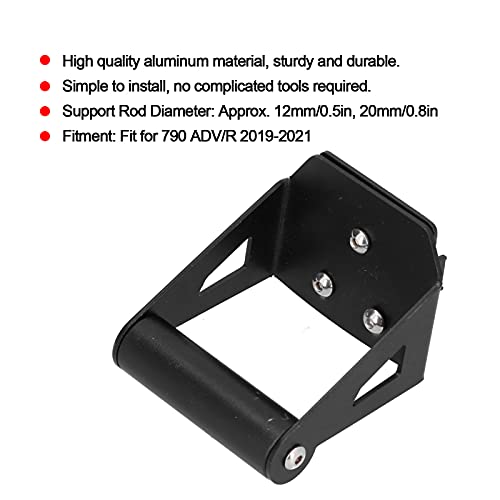 Motorcycle Phone GPS Bracket Holder Premium Aluminum Navigation Support Bar Kit for 790 ADV R 2019 12mm 20mm