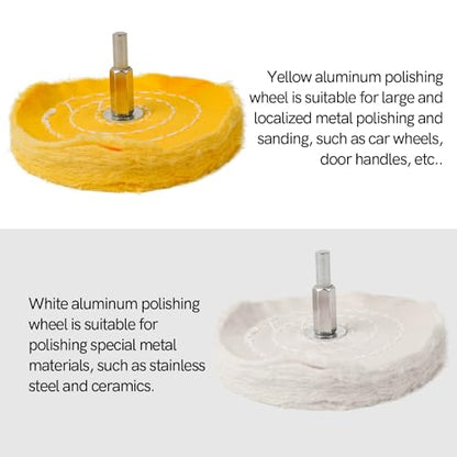 Unicaravan Aluminum Wheel Polishing Kit for Drill Buffing Wheel for Car Motorcycle Wheel Rim Manifold Polishing for Stainless Steel Chrome Wood Plastic Ceramic Glass Woods Machine Jewelry etc 21PCS - style: 21PCS