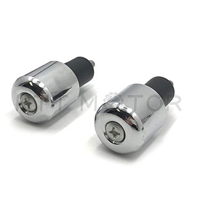 MT220-029- Compatible with Chrome Heavy Weighted Bar Ends 6mm Anti Vibration 22mm Handlebar Slugs