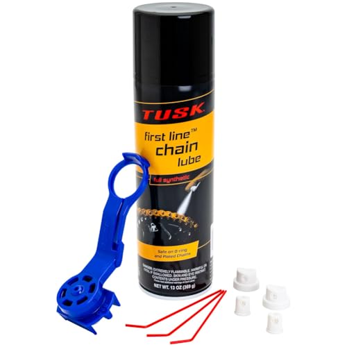 TUSK First Line Synthetic Chain Lube with Oinker Chain Lube Applicator 530 Chain