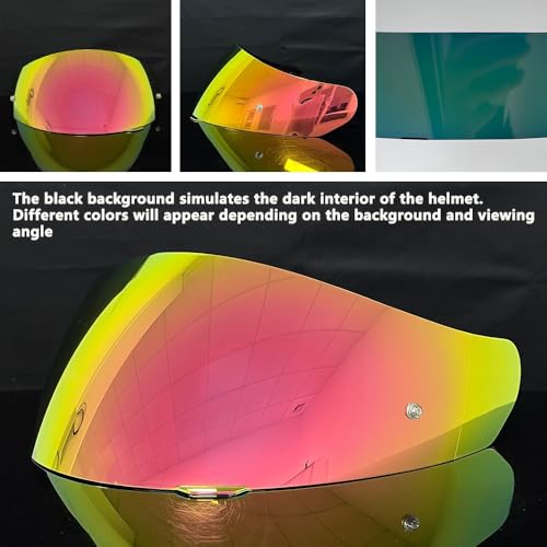 HJ-17 Helmet Visor Replacement,UV Protective Helmet Face Shield Compatible with CL-MAX II,IS-MAX BT,SY-MAX III,IS-MAX II,CL-MAX 3,C90,C91,C91N (Revo Pink Gold-Day Use Only) - color: Revo Pink Gold-day Use Only