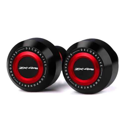 Motorcycle Frame Sliders Crash Bar Protector Compatible with Ninja ZX4R ZX4RR 2023 2024 2025 2026 | No Cut Kits Engine Fairing Guard Falling Protection ZX-4R ZX-4RR Accessories (red-1) - color: red-1