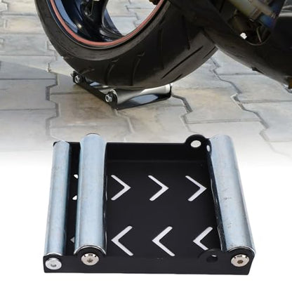 Motorcycle Wheel Roller Stand, Paddock Stand Replacement for Tire Cleaning and Chain Lubrication with Bikes < 600lbs, Tire Width <240mm