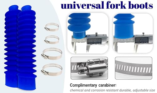 Motorcycle Front Fork Shock Boot Damper Dust Cover Compatible with Honda ATC 200X 1983-1987