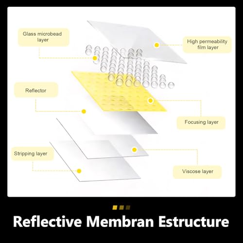 Car Reflective Strip Sticker, 0.39" x 16.4ft Cuttable Reflective Warning Body Tape, Self-Adhesive Night Visibility Rim Strip Decal, Universal for Most Cars, Motorcycles, Bikes (Yellow) - color: Yellow