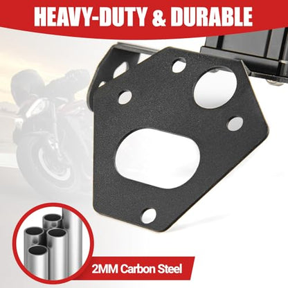 Motorcycle License Plate Bracket for Street Triple 765 R 765 RS 2020 2021 2022 2023 2024 2025 2026, Fender Eliminator With LED Light, Motorcycle Tail Tidy License Plate Holder Mount