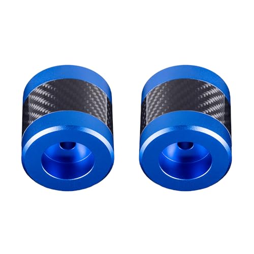Advanblack Protek Machined CNC Alumium with Carbon Fiber Inlay Crash Bar Slider (Blue CNC w/Carbon Inlay) - color: Blue CNC w/ Carbon Inlay