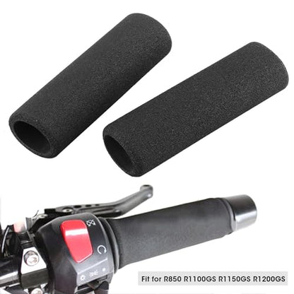 Motorcycle Handlebar Grips, Foam Handlebar Cover Sleeve Anti Slip Bar Grip Pads for R850 R1100GS R1150GS R1200GS Vibration Absorbing Soft Foam Comfort Grip for Heated Handlebars Long Distance Riding