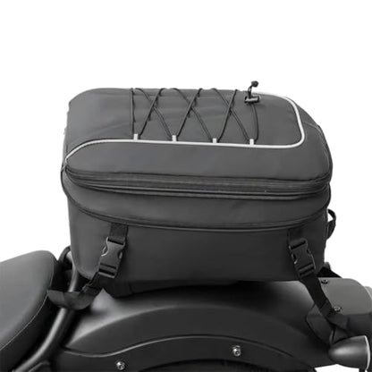 Motorcycle Tail Bag Rear Seat Bag With Rain Cover Helmet Bag Backpack Storage Compatible With Motorcycle Motorbike