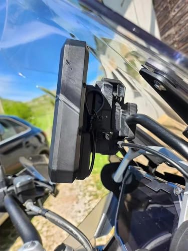 Motorcycle GPS Navigation Bracket RICOEL Waterproof Motorcycle Adapter Dustproof GPS Mount for Motorcycle Navigation
