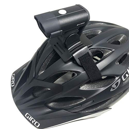 Night Provision Bike Light Helmet Mount for Cree Powered LED Bicycle Lights. Gemini, Magicshine, Stupidbright SB1, SB1600, SB2600, SB3000, Night Provision BX-300