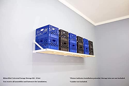 Rhino Shelf RhinoMini Universal Garage Storage Kit - 8 feet - size: 8-ft Length x 20-in Depth