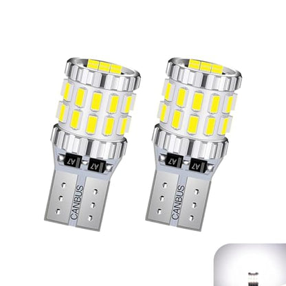 2PCS T10 LED Bulb, 3014 30SMD 5W Super Bright Car Wide Lights, Aluminum Led License Plate Light Blubs, Universal Car Interior Lights Replacements for Dome, Door, Reading, Map, Dash