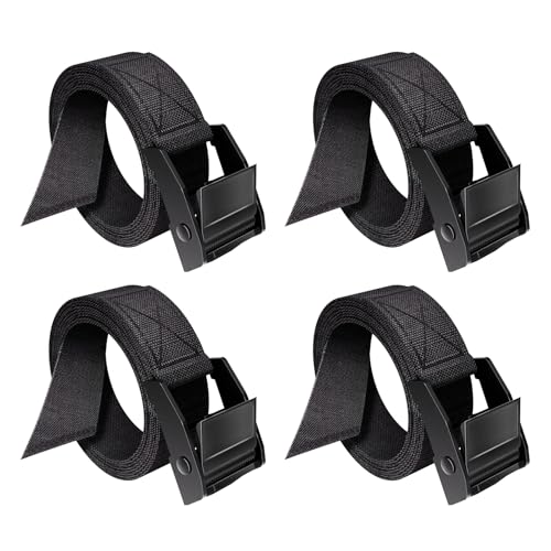 Lashing Straps with Buckles, 0.75'' x 48'' Tie Down Straps Ratchet Adjustable Cam Buckle Pull Luggage Straps Cinch Strap for Packing Cargo Trucks Motorcycle Kayak Bike Rack Black 4 Pack - size: 4-Pack 0.75'' x 48''