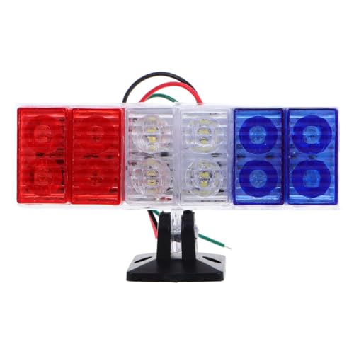 Luxshiny Motorcycle Tail Light Led Strobe Emergency Warning Light for Vehicles High Brightness Flashing Rear Lamp for Cars Bikes Electric Bikes