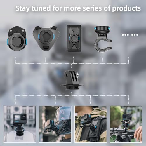 Motorcycle Windshield Clip for Go pro,Magnetic Motorcycle Windshield Clip Camera Mount Compatible with Gopro Hero 13/12/11/10/9/8/7,DJI Action 6/5 Pro 4 3 2 - color: S16