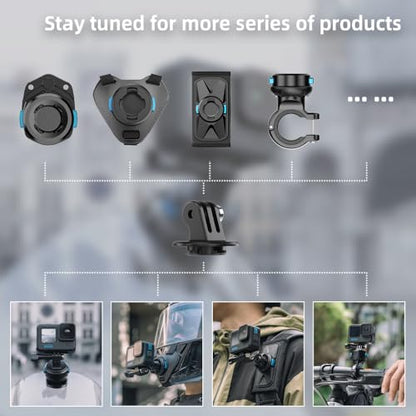 Motorcycle Windshield Clip for Go pro,Magnetic Motorcycle Windshield Clip Camera Mount Compatible with Gopro Hero 13/12/11/10/9/8/7,DJI Action 6/5 Pro 4 3 2 - color: S16