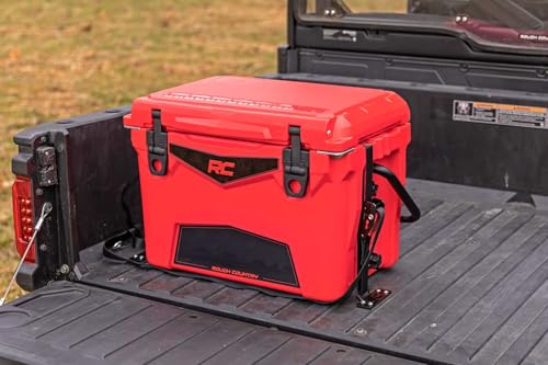 Rough Country Universal Cooler Tie-Down Kit - 117710, 1in wide Cam Straps, Black