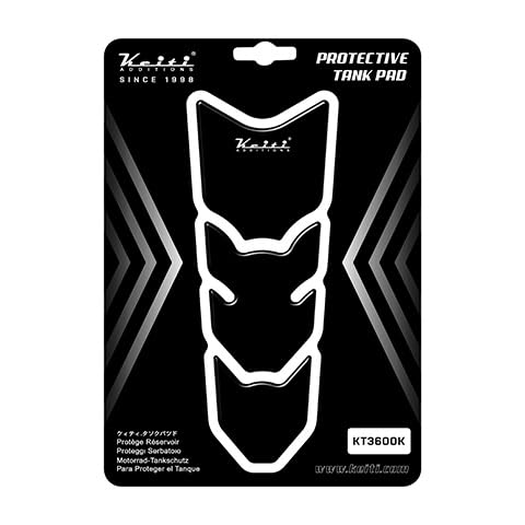 Keiti Motorcycle Tank Pad Universal Slim (Black) - color: Black