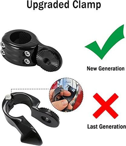 Highway Pegs Foot Rest Fit for Harley Sportster Dyna Touring Street Glide Road Glide Road King Electra Glide with 1.25 inch Highway Bar (Black) - color: Streamliner Black Style