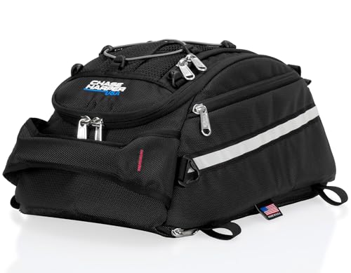 Chase Harper USA 5400 Tail Trunk- Water-Resistant, Tear-Resistant, Industrial Grade Ballistic Nylon - Universal Fit Adjustable Bungee Mounting System – Black - color: Black, size: Tail Trunk