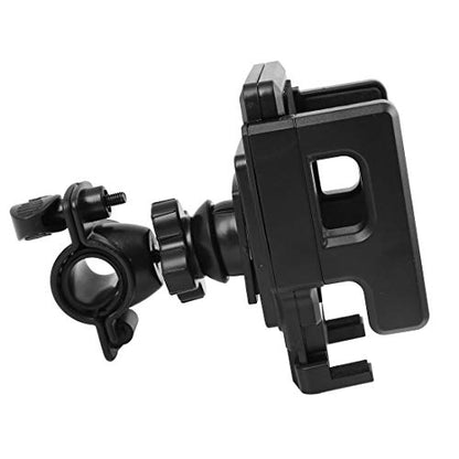 uxcell Black Motorcycle Adjustable Handlebar Cellphone Smartphone Holder Stand