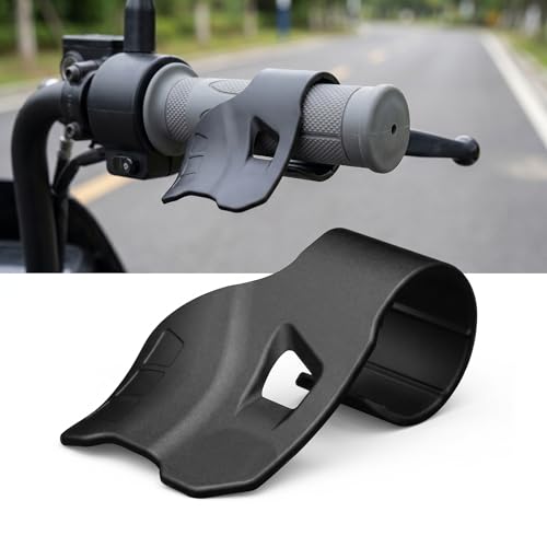 Motorcycle Cruise Control Throttle Holder, Throttle Assist Wrist Grip with Anti-Slip Inner Ring, Accelerator Control Hand Rest, Universal for Street Bike Sport Off Road Scooter ATV (Black)
