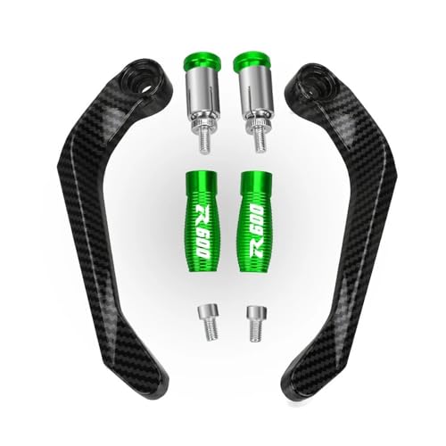 Motorcycle Handguard for for GSXR 600 GSX-R600 2001-2024 2025 Motorcycle Handlebar Grips Brake Clutch Levers Guard Protector Handguard - color: Green With logo