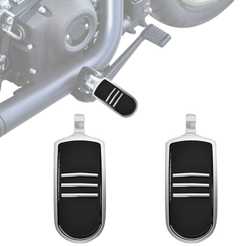 Motorcycle Passenger Foot Pegs, Aluminum Highway Pegs Male Mount Footrest Fit For Harley Touring Street Glide Road King Road Electra Glide Sportster Dyna Softail (Chrome) - color: 1#Chrome